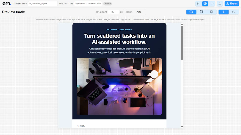 EmailBuilder.in screenshot 3