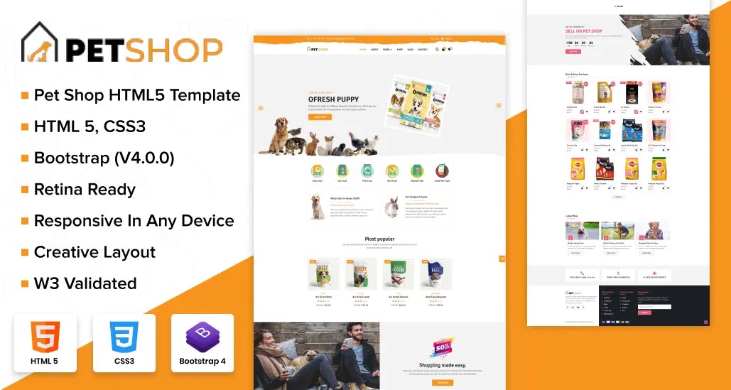 Pet Shop Web Sitesi Şablonu media 1