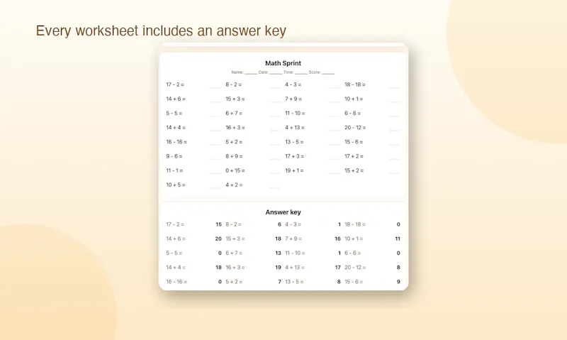 Math Sprint screenshot 3