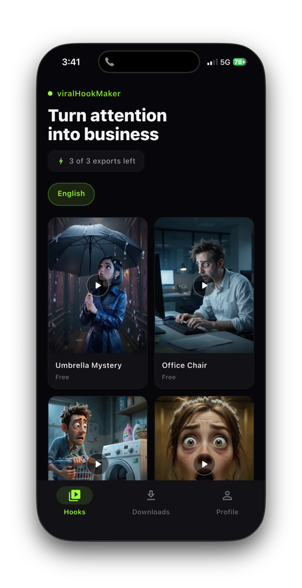 Viral Hook Maker 截图 4
