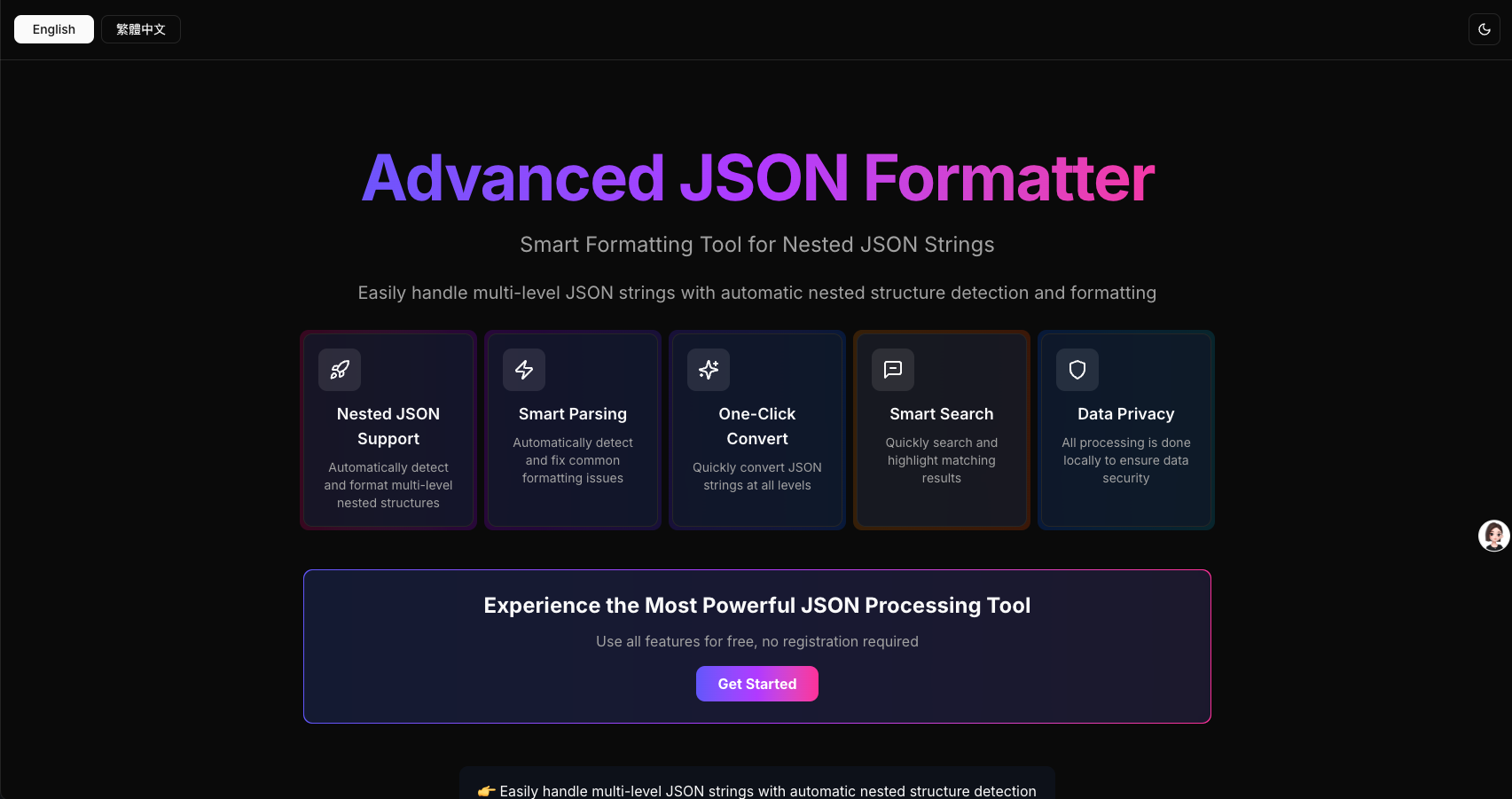 Media Định dạng JSON nâng cao - Chỉnh sửa JSON hiệu quả với định dạng và tìm kiếm một cú nhấp chuột 1