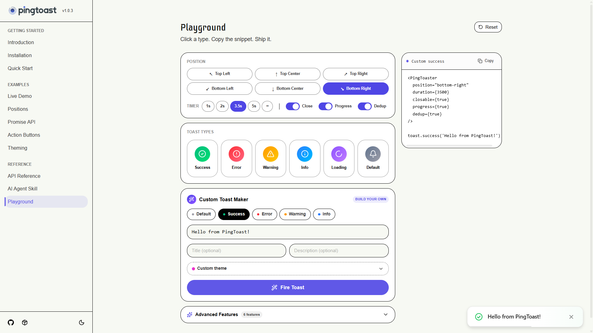 PingToast gallery image