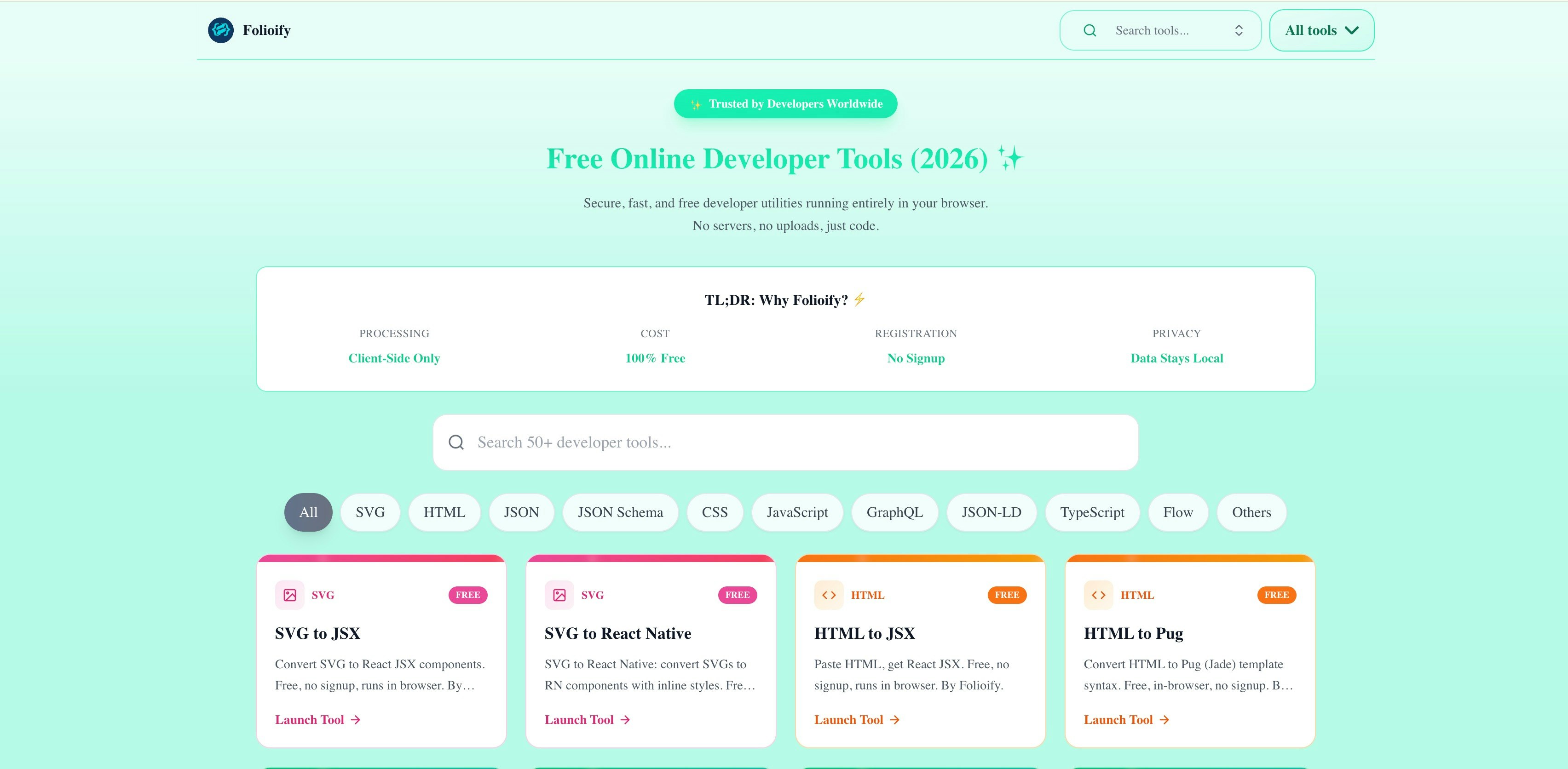 Folioify - Product Hunt launch logo and brand identity