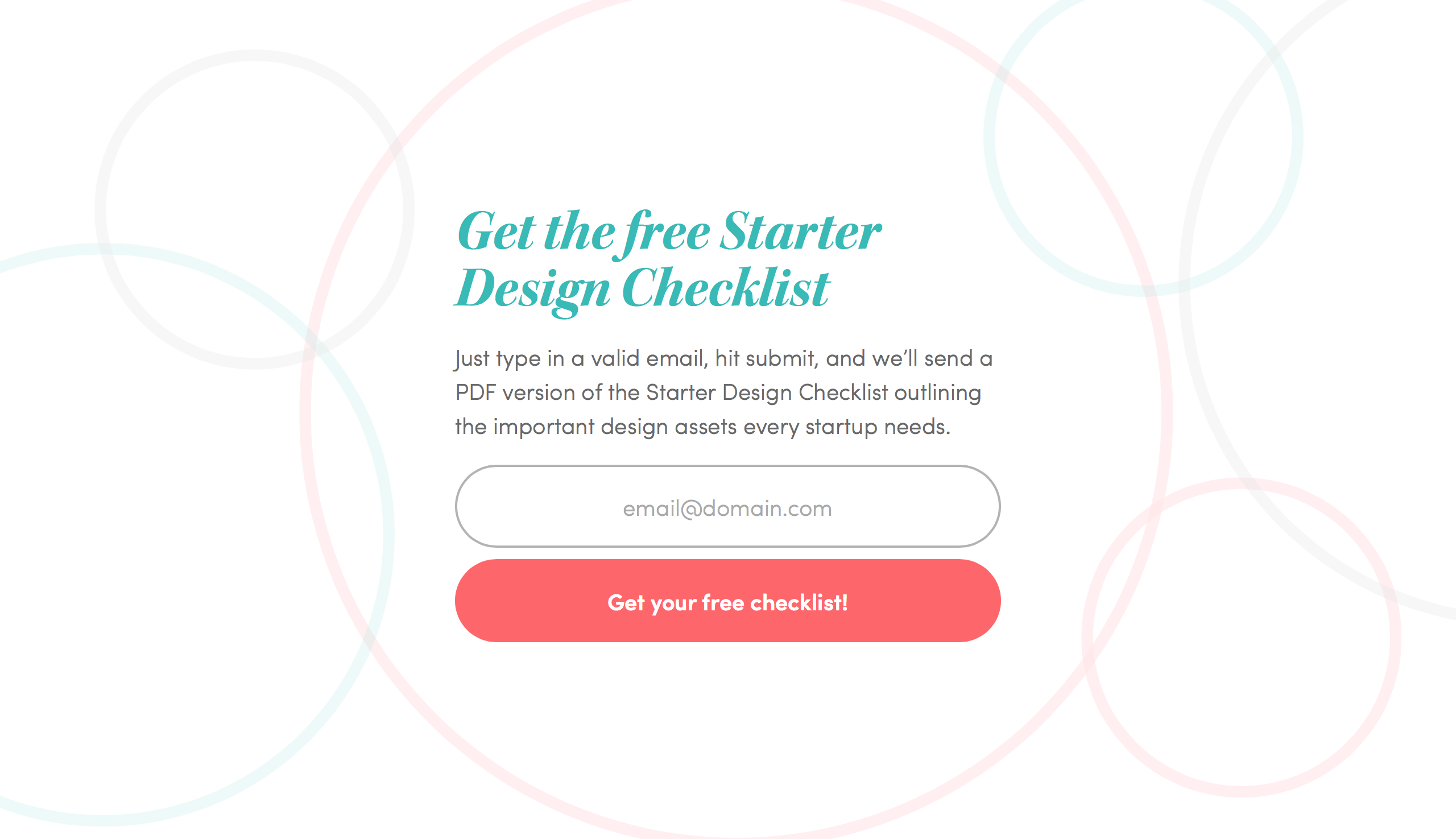 Starter Design Checklist gallery image