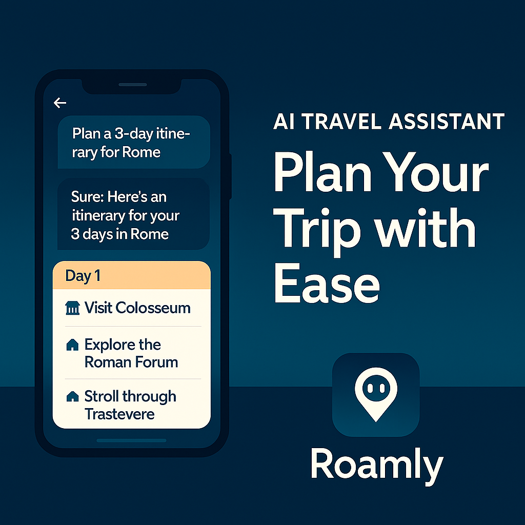 Roamly - Screenshot 2 showing product features and functionality