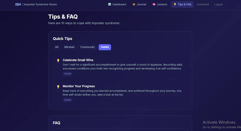 Imposter Syndrome Hacks screenshot 4