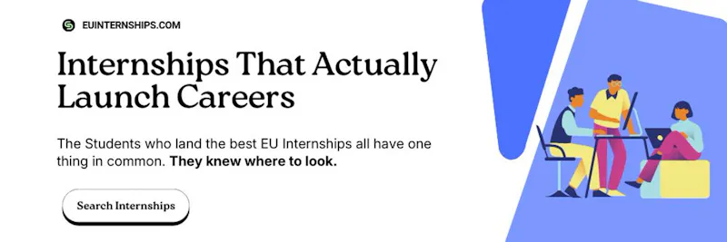 EUInternships.com screenshot 1