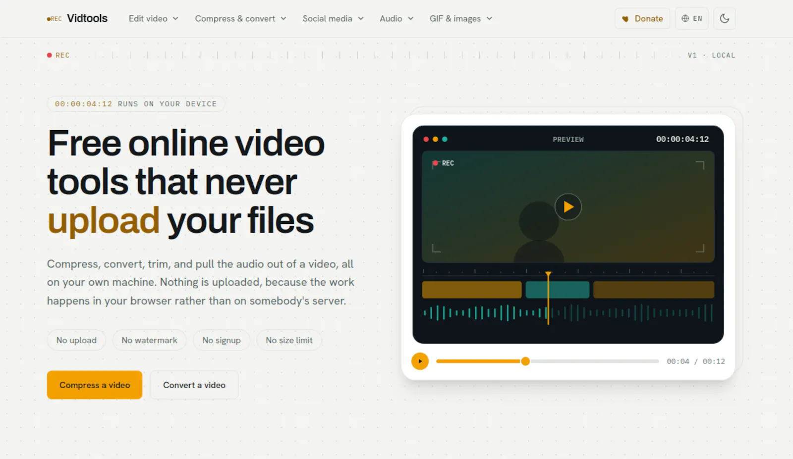 Vidtools screenshot 2