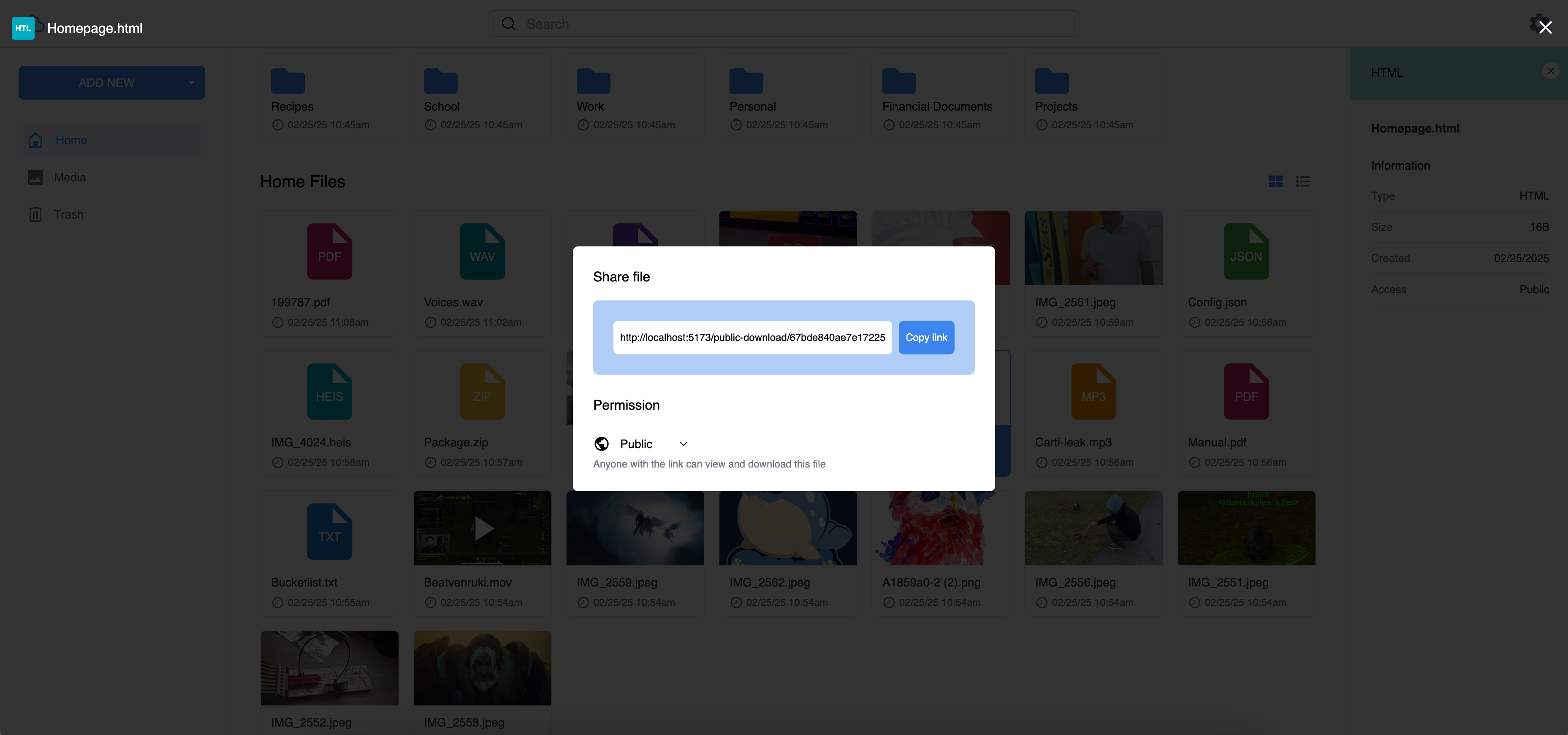 MyDrive - Google Drive Clone с открытым исходным кодом media 7
