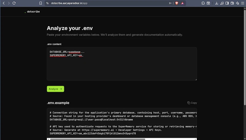 Dotscribe screenshot 2