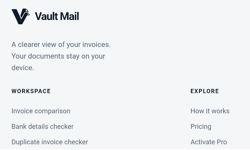 Vault Mail screenshot 3
