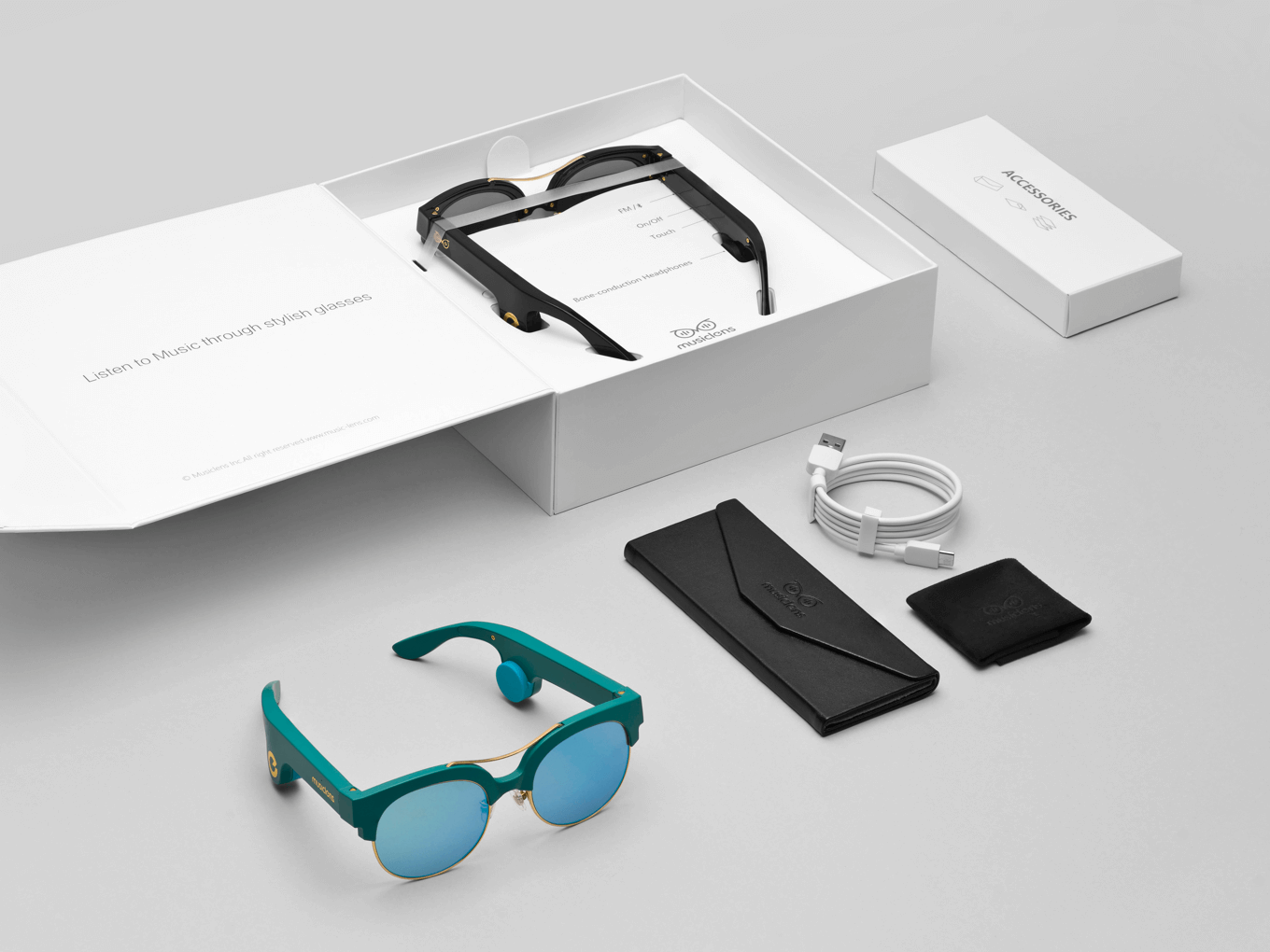 Music Lens Sunglasses with built in headphones Product Hunt