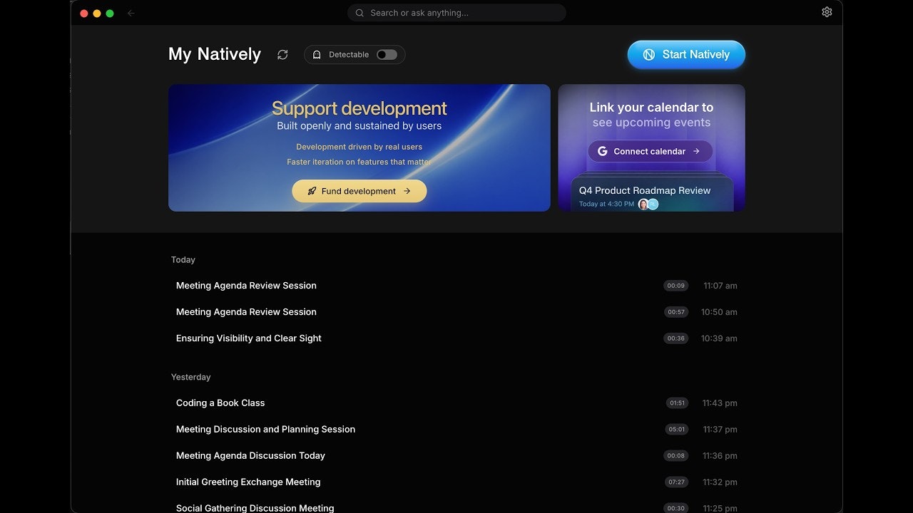 Natively AI : Cluely open sourced gallery image