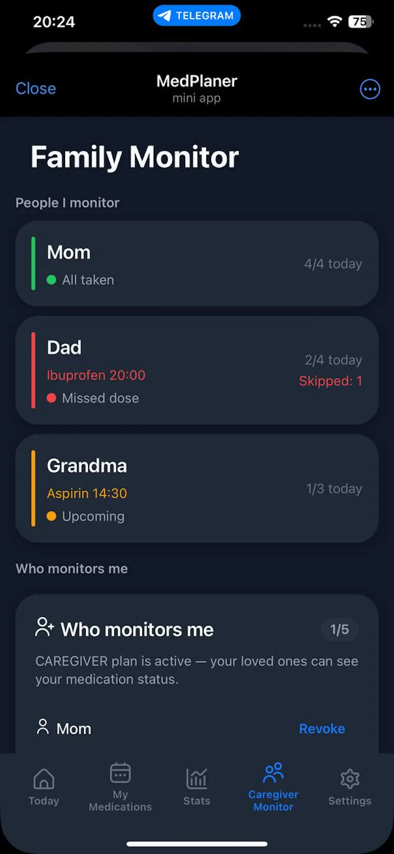MedPlanner for Telegram screenshot 4