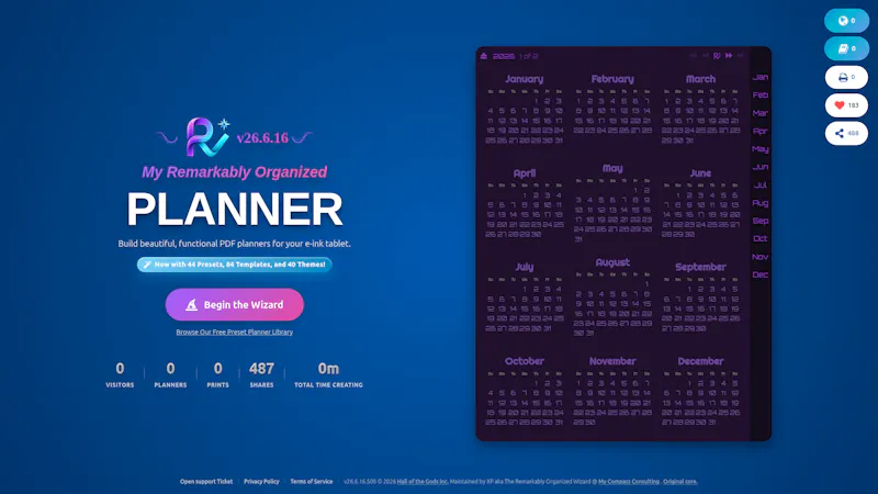 My Remarkably Organized Planner Wizard screenshot 5