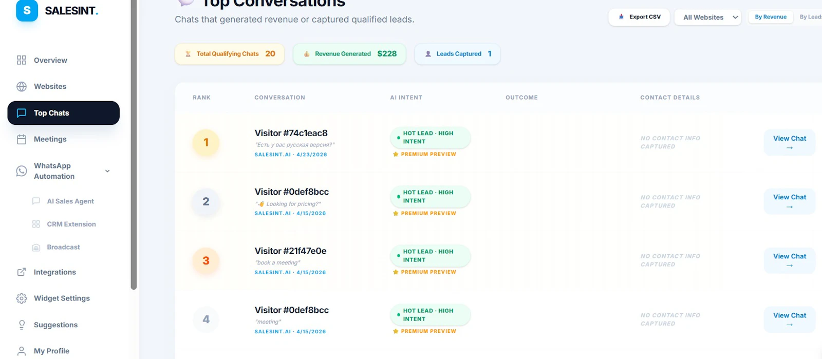 SalesInt screenshot 2