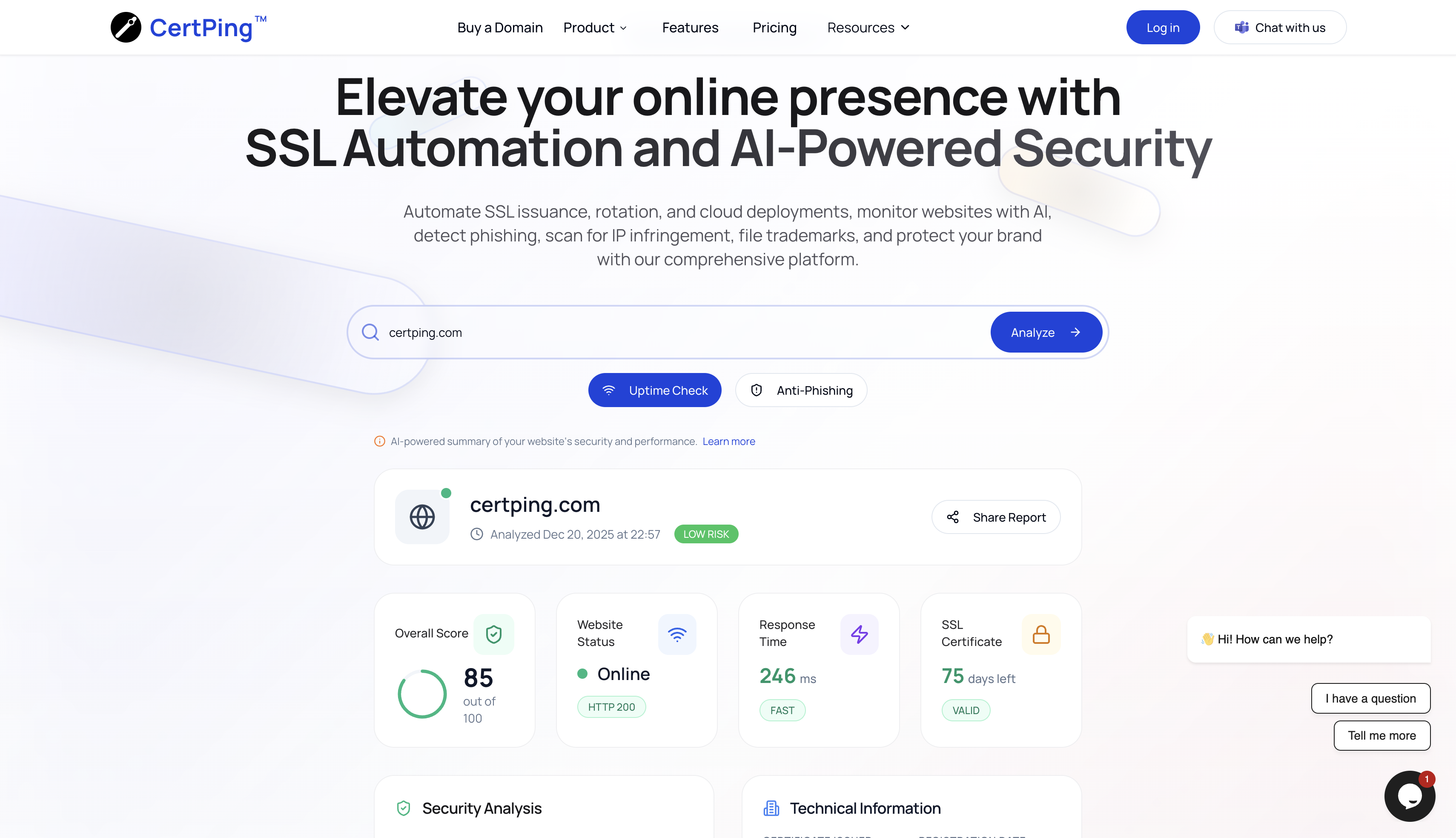 CertPing gallery image