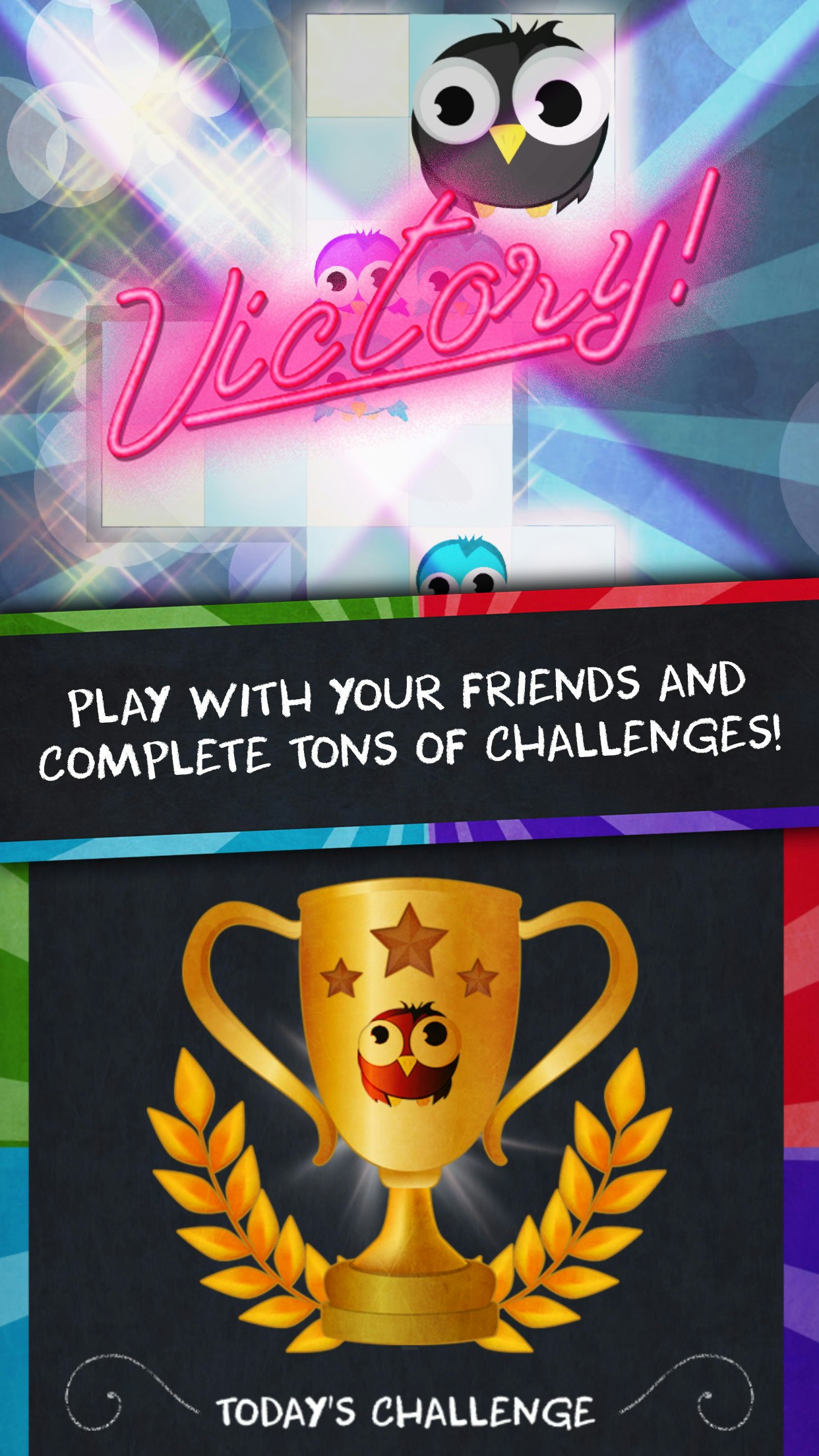 Birdy Party - Swipe & Match disco puzzle game on iOS gallery image