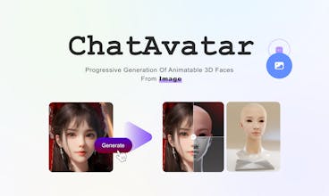 Seamless avatar creation with ChatAvatar - Say goodbye to text-only designs.