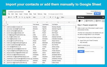 Mail Merge - Google Sheets add-on gallery image