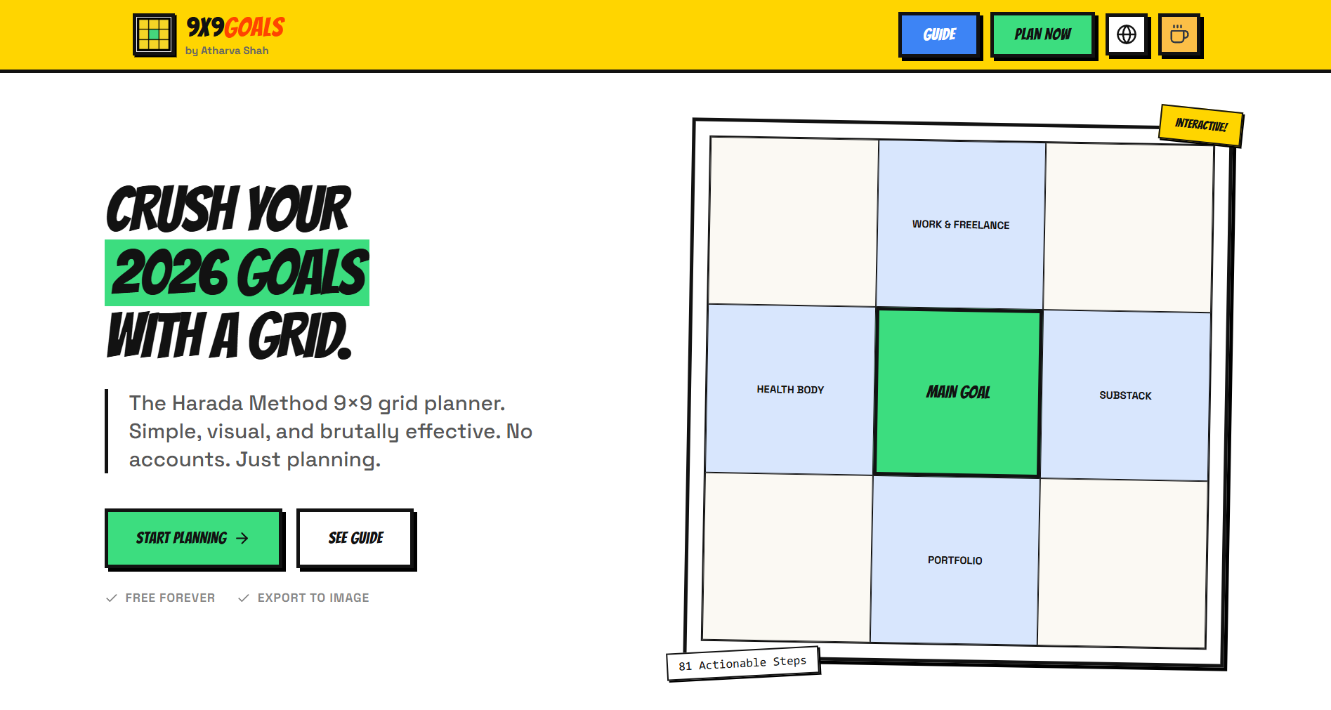 9x9 Goal Grid [Multitaskers Tool] gallery image