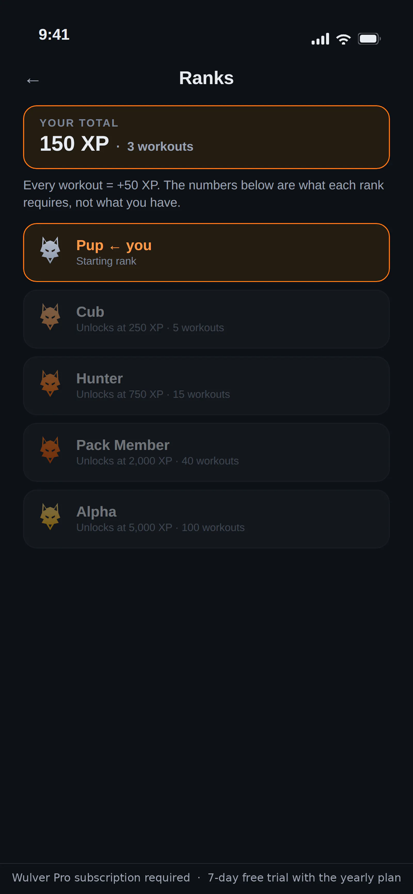 Wulver: Daily Workout Streaks screenshot 4