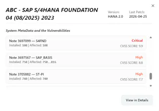 VulnMapper : SAP Vulnerability Mapping gallery image