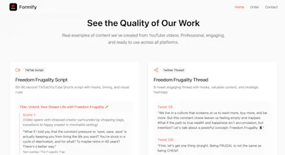 Formify: Repurpose YouTube Videos gallery image
