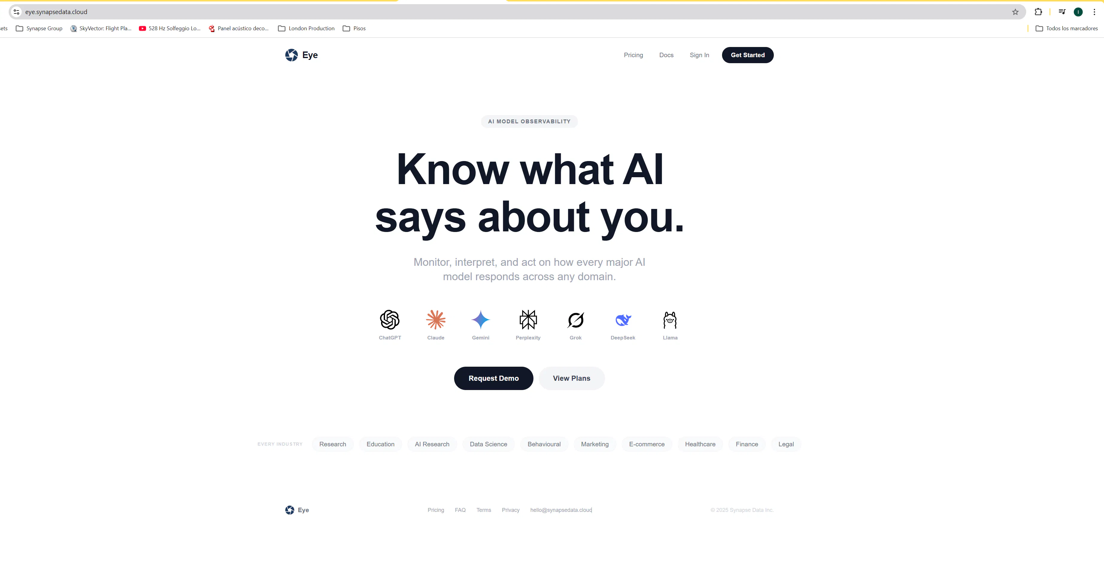 Eye product banner