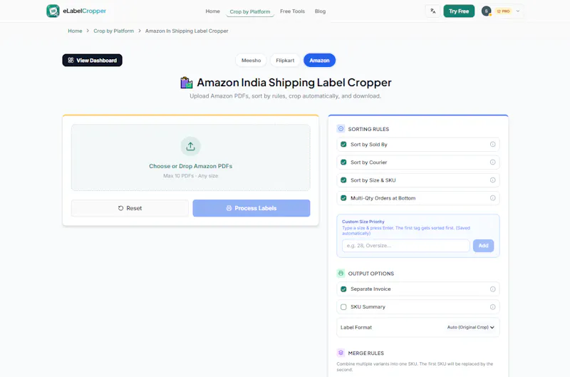 eLabelCropper screenshot 1