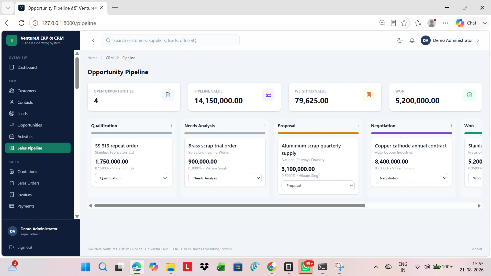 VentureX ERP & CRM gallery image
