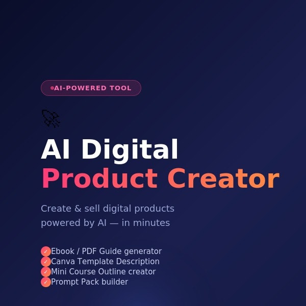 Ai digital products ccreator