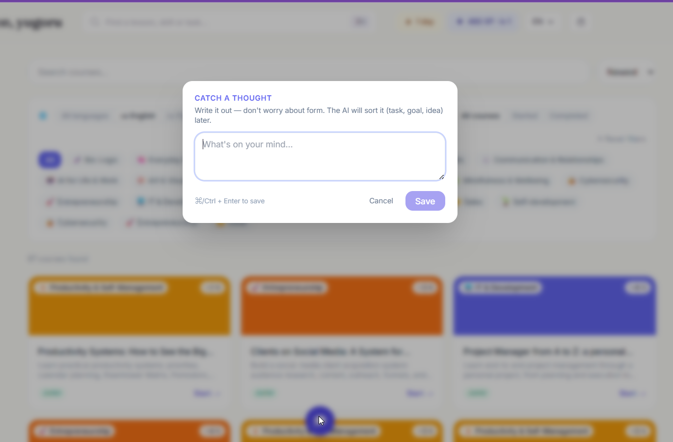 Moinaki — ADHD-friendly learning gallery image