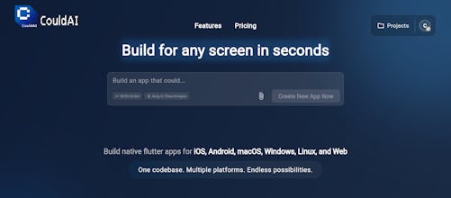 CouldAI Vibe coding for flutter gallery image