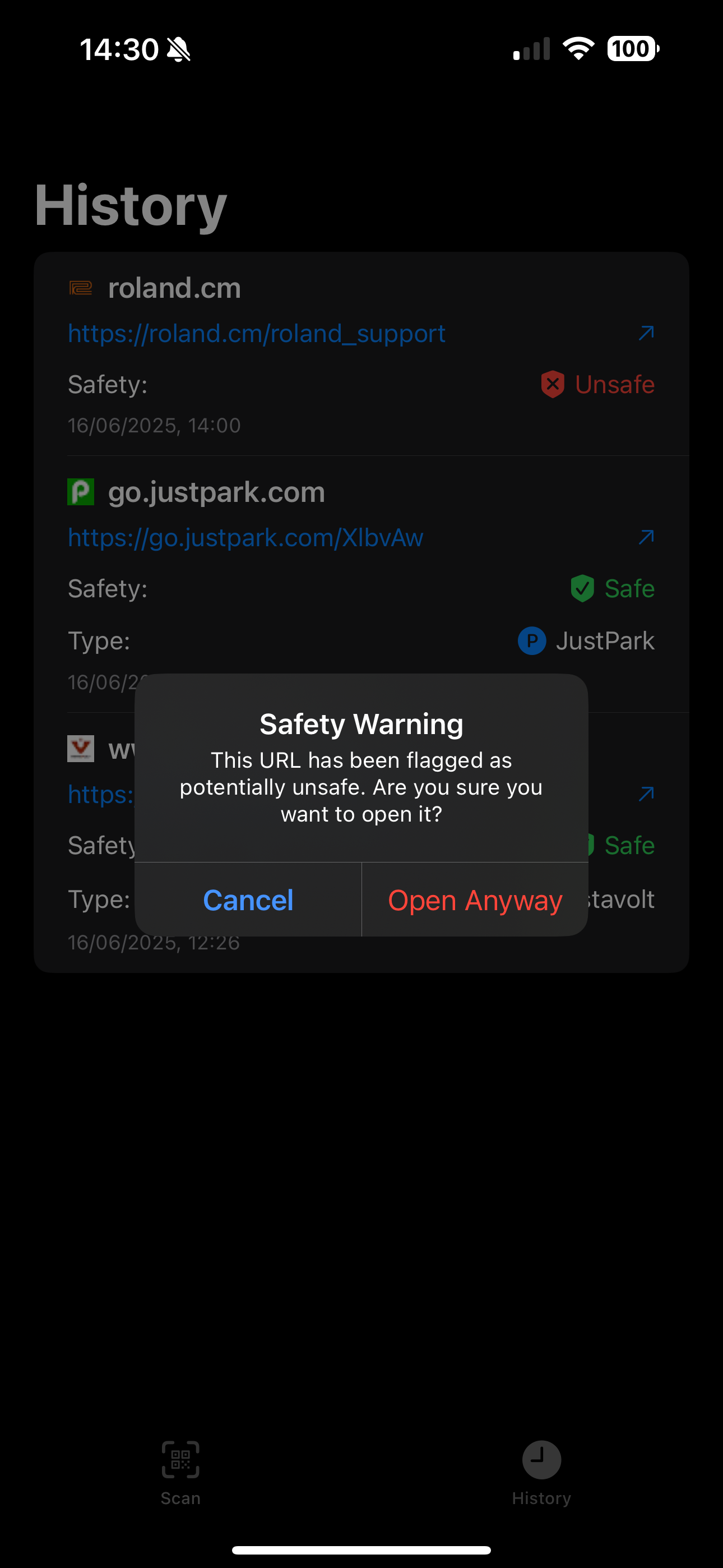 Qrsure - QR -codescanner die links verifieert en oplichting vermijdt media 3