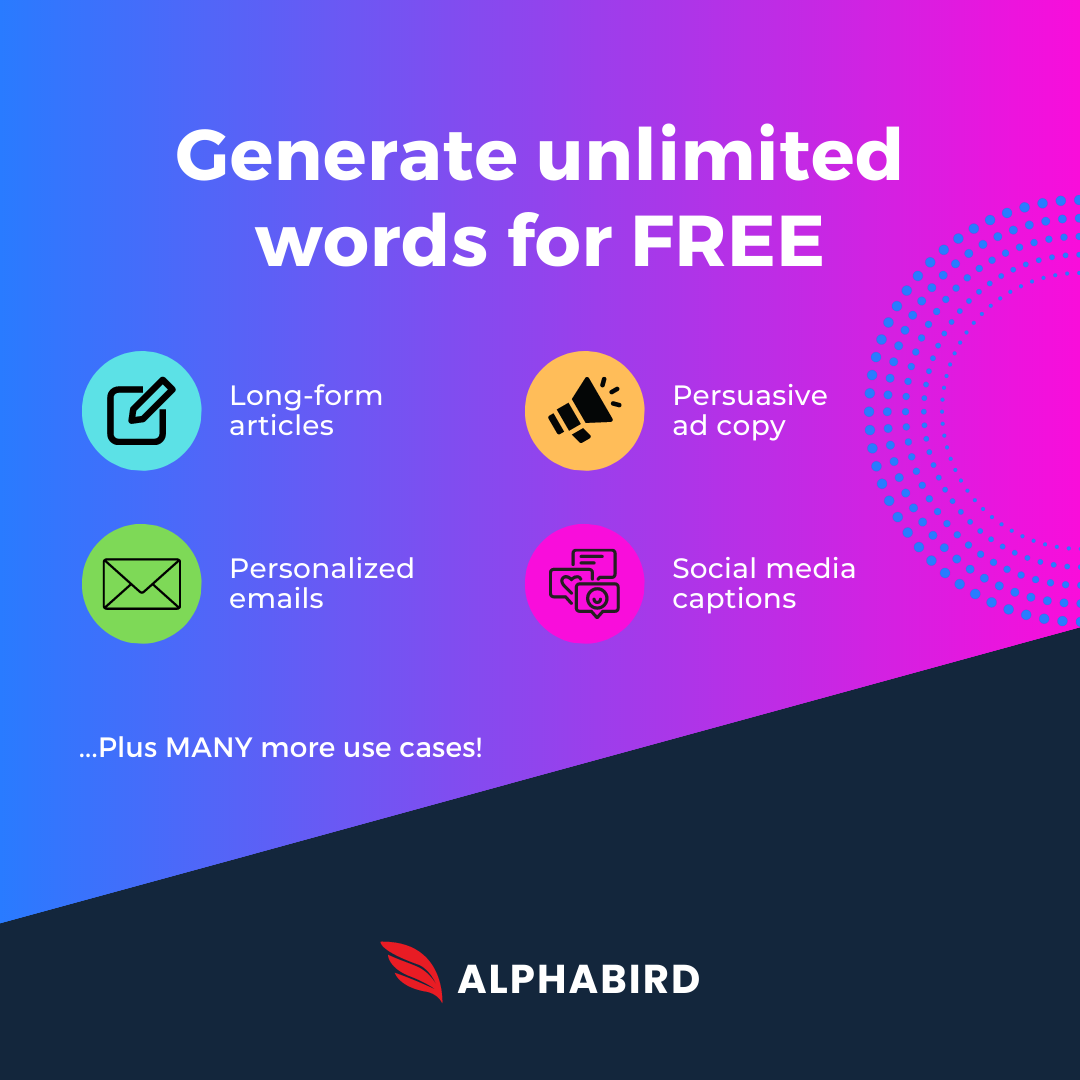Alfabird AI - Gratis AI copywriter, onbeperkte woorden media 3