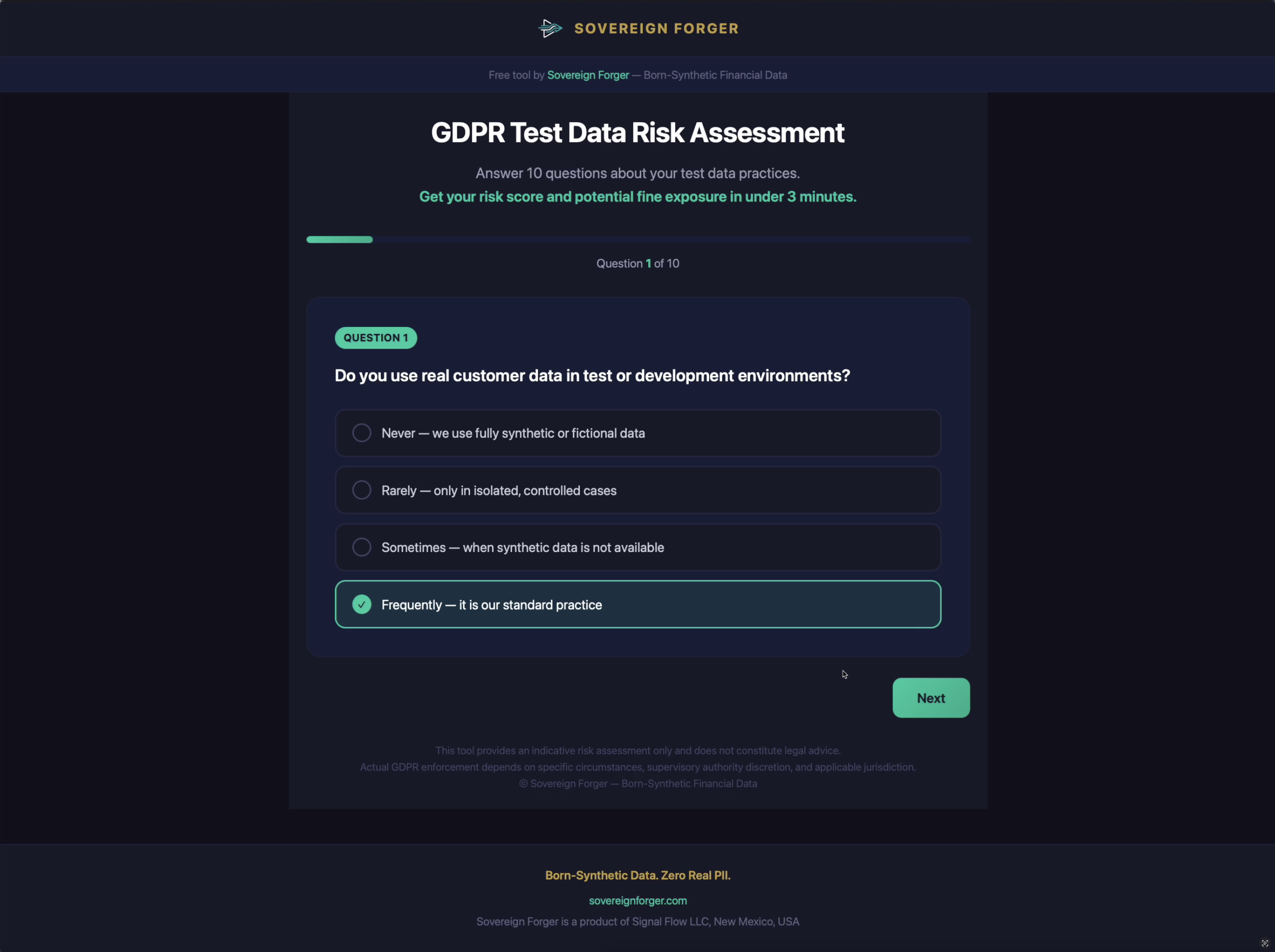 GDPR Test Data Risk Assessment gallery image