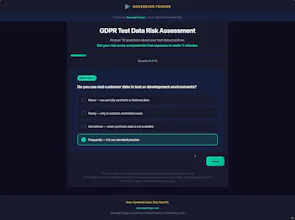 GDPR Test Data Risk Assessment gallery image