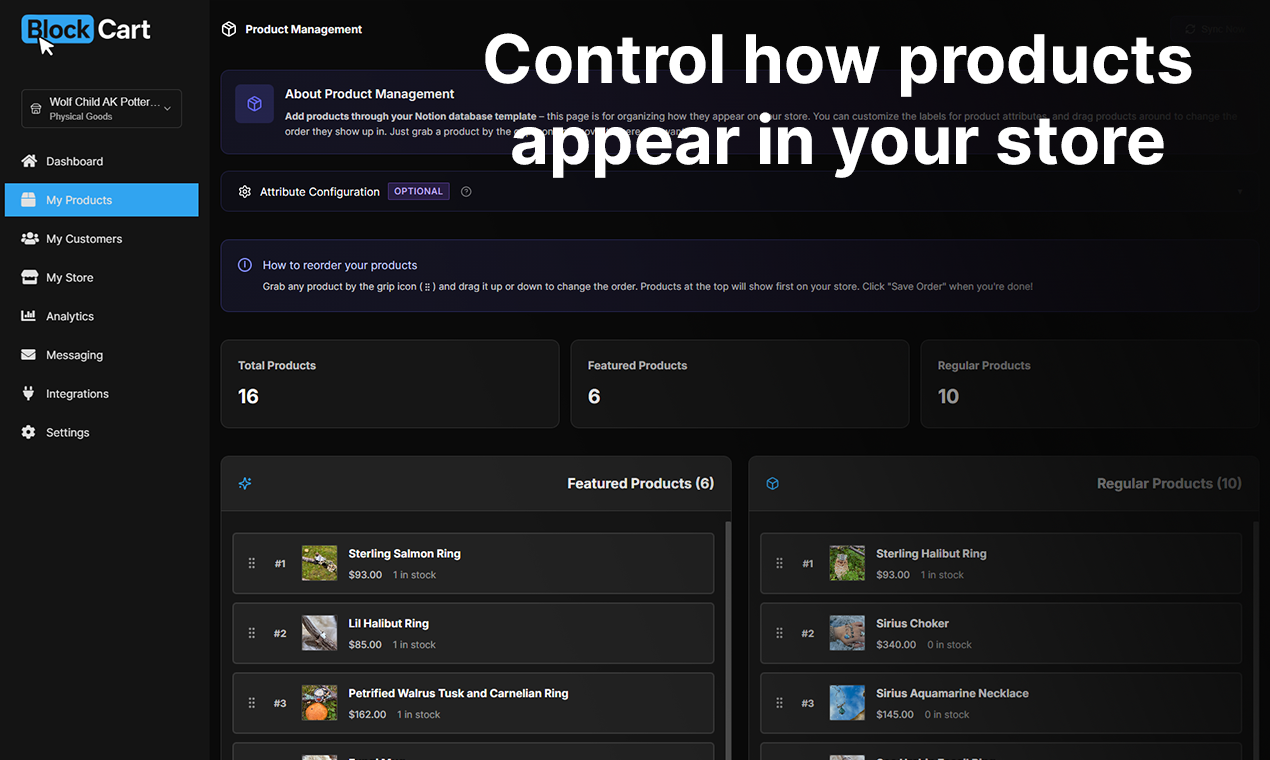 Block Cart - Screenshot 4 showing product features and functionality