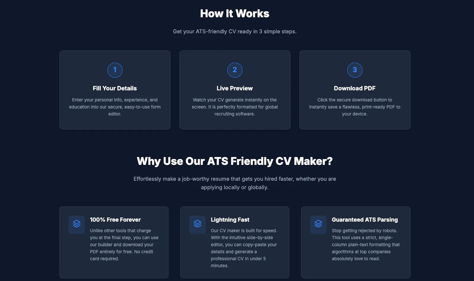ATS Friendly CV Maker screenshot 1