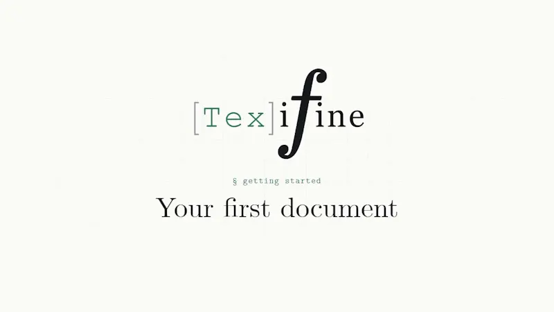 Texifine screenshot 1 (video preview)