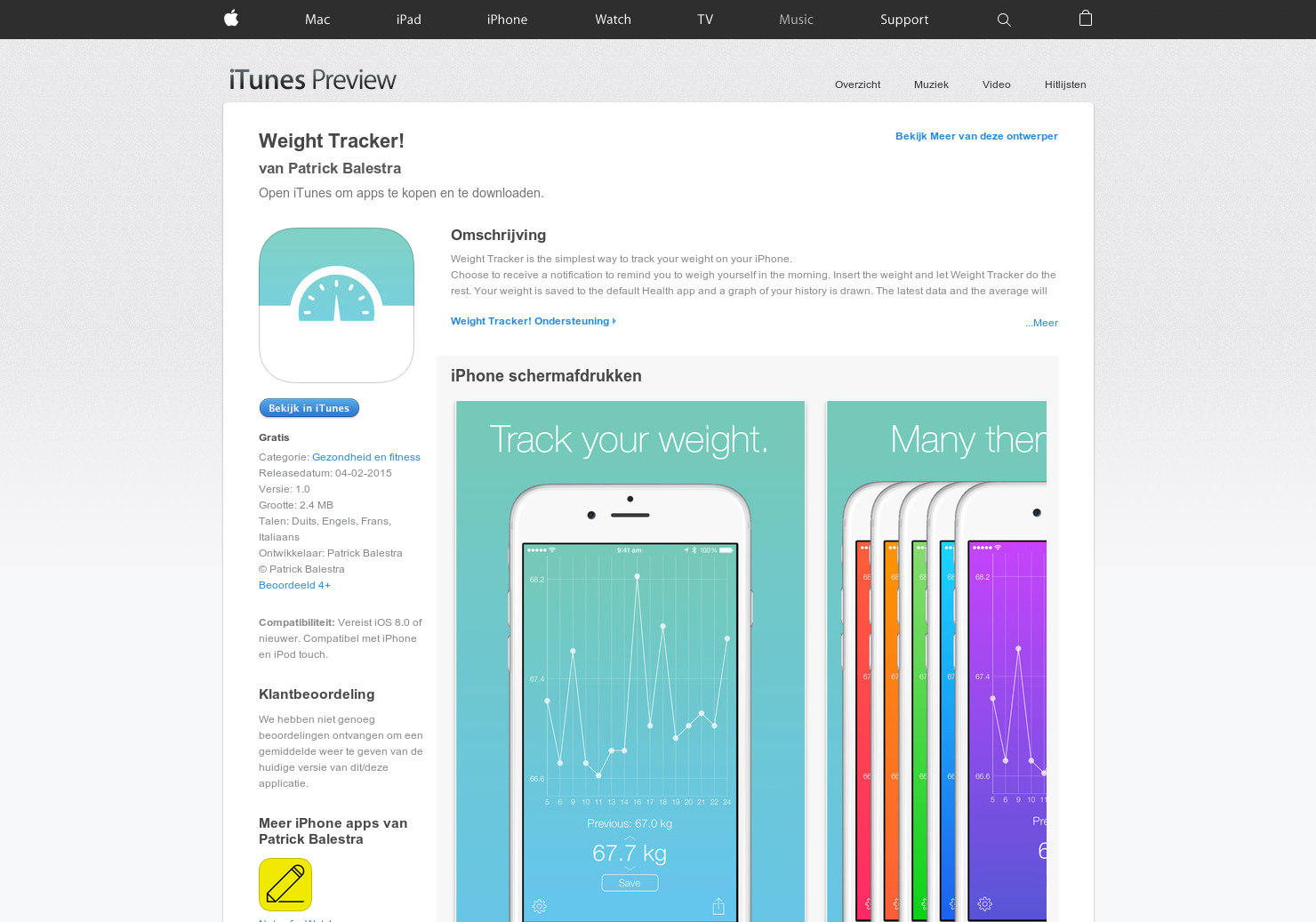 Weight Tracker gallery image
