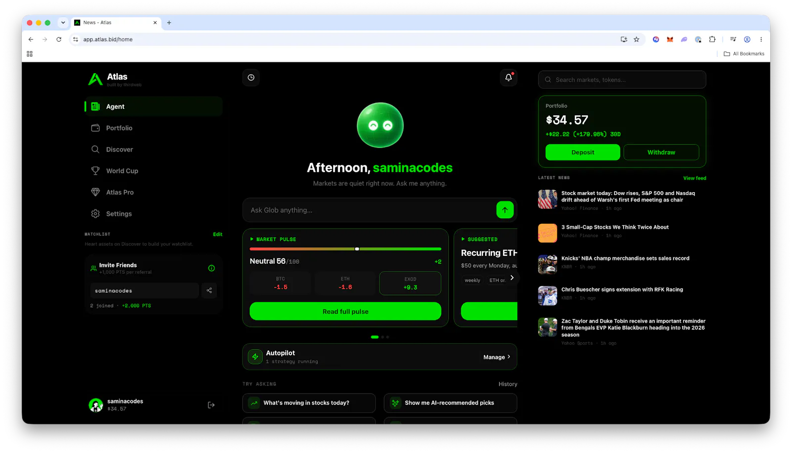 Atlas screenshot 2