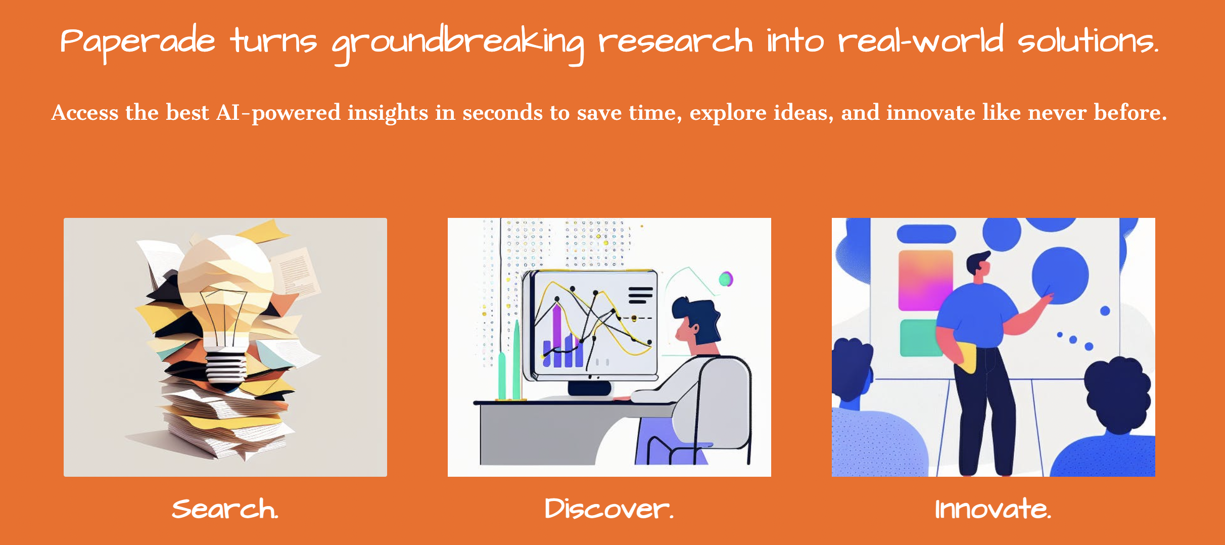 Paperade ai - Convierta la investigación innovadora en soluciones del mundo real. media 4