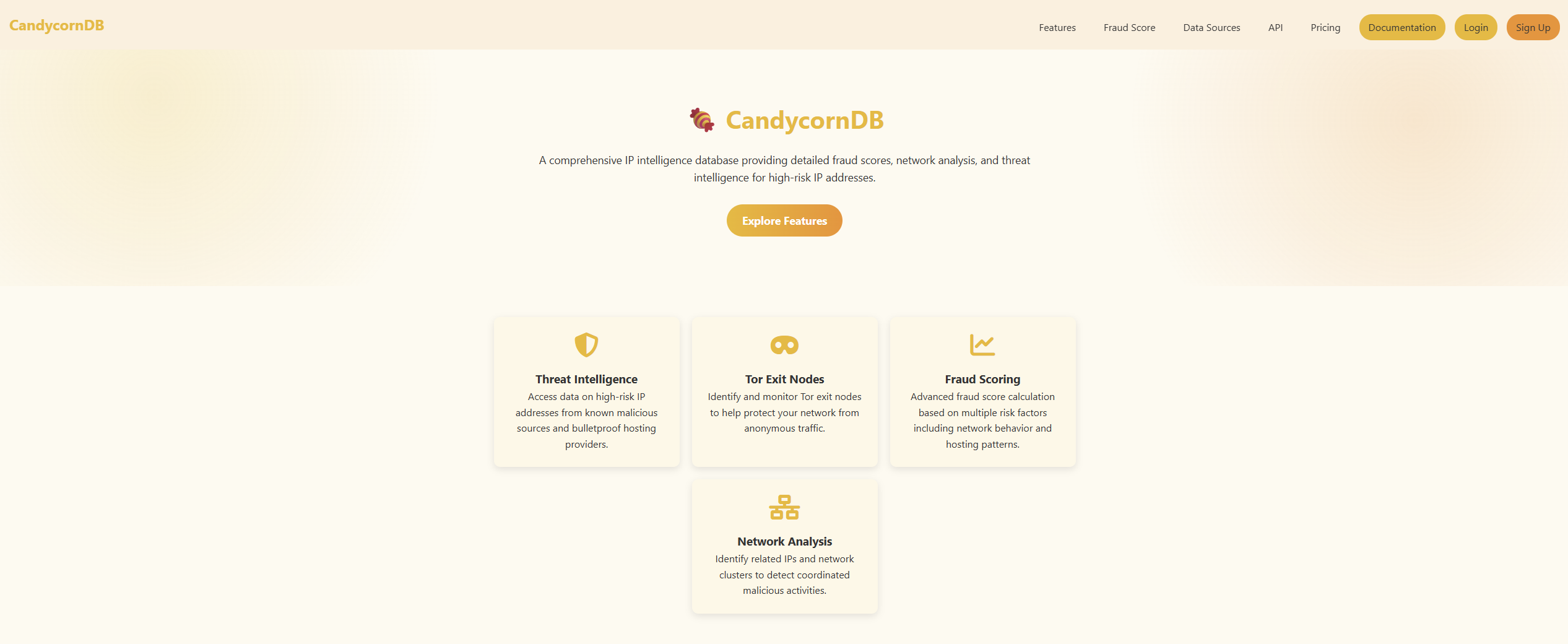 وسائط CandyCorndb - في الوقت الحقيقي IP مخاطر تسجيل واجهة برمجة التطبيقات لمكافحة الاحتيال والروبوت 1