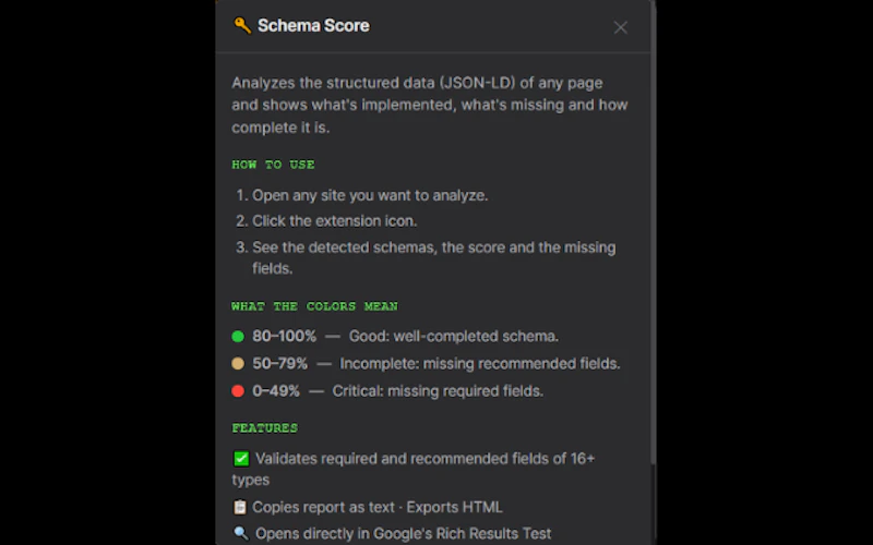 Schema Score screenshot 4
