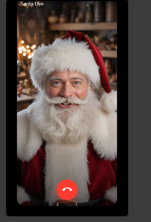 Santa FaceTime  - Screenshot 2 showing product features and functionality