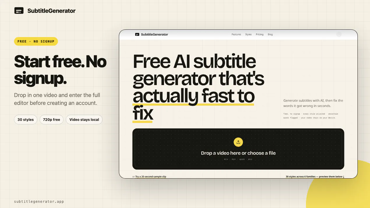 SubtitleGenerator product