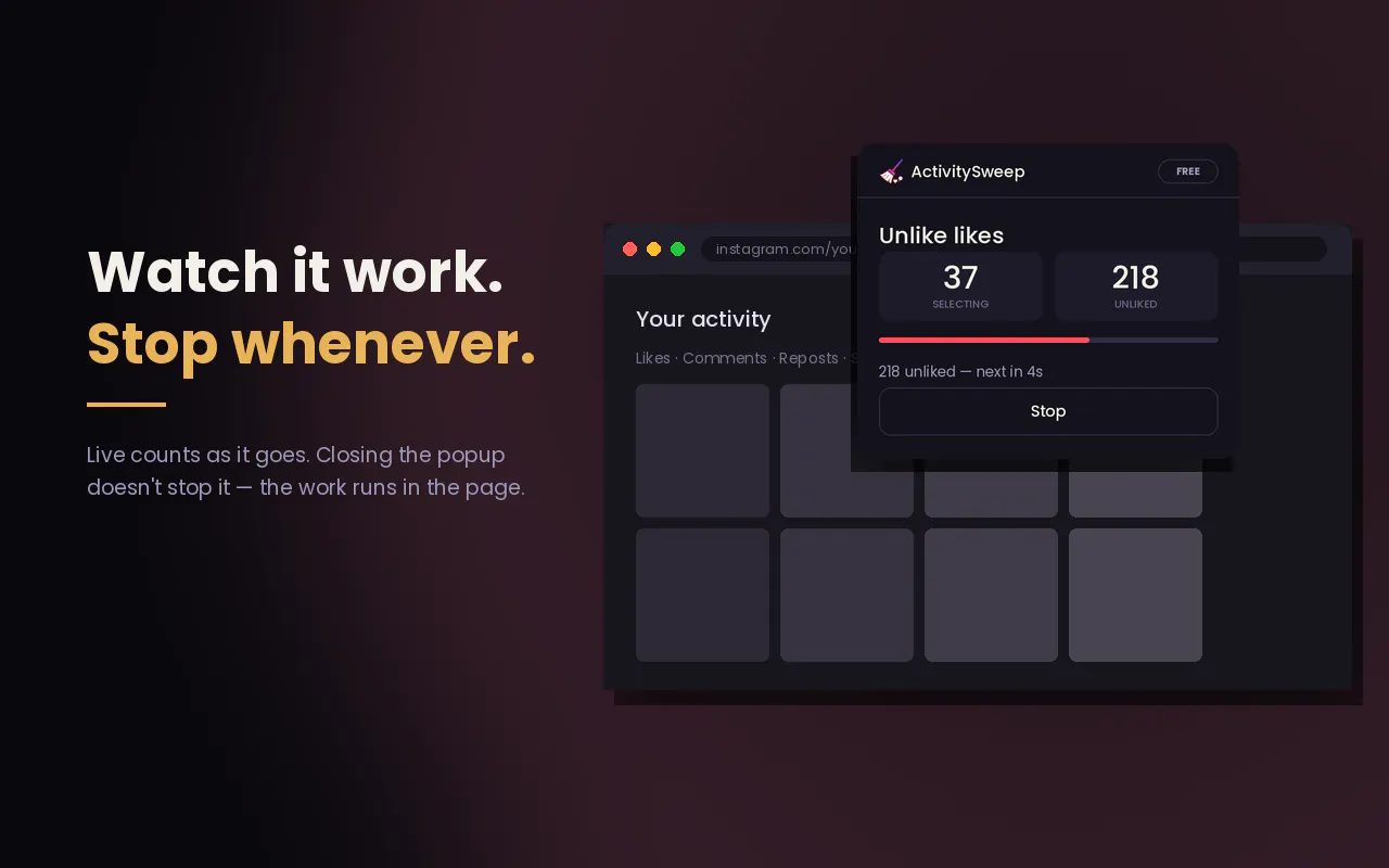 ActivitySweep screenshot