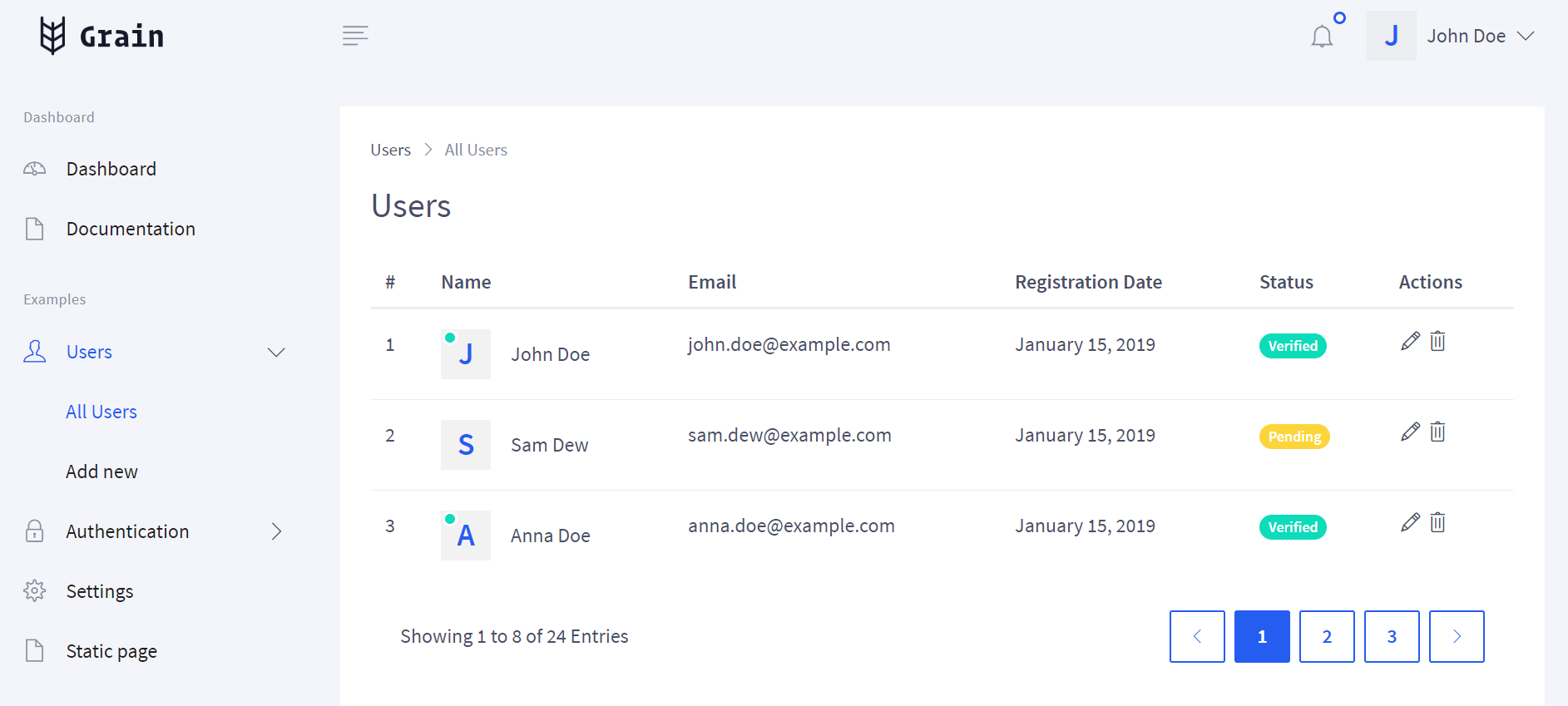 Grain Dashboard gallery image